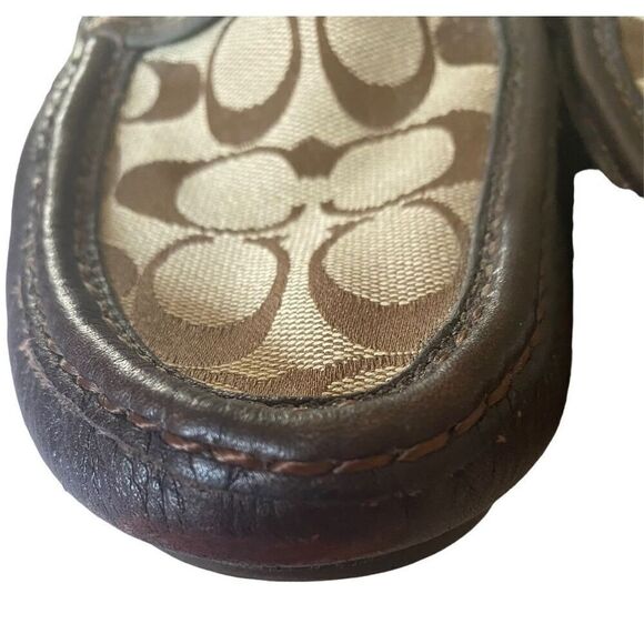 Coach men’s Neal brown leather driving loafers size 10.5. - Picture 5 of 10